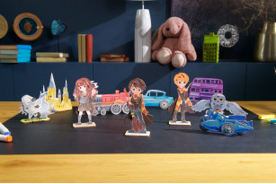 Maqueta 3D para colorear Motocicleta Voladora de Hagrid™